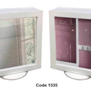 Double Sided Rotating Mirror - White