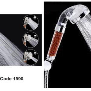 Magic Shower Large-Transparent, White & Blue