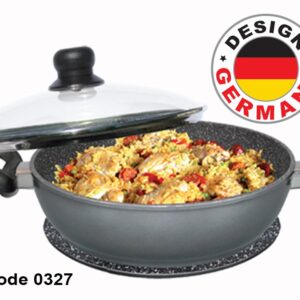 WX 10485 Stoneline 28cm serving pan with glass trivet